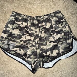Grunt Style Camo Running Shorts Size Large Athletic Lined